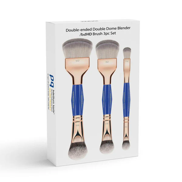 Golden Triangle Double-Ended Double Dome Blender Brush 3 pc. Set - Image 5
