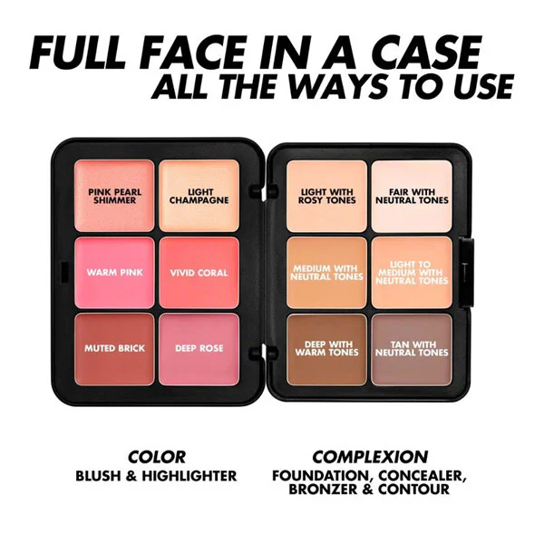 HD Skin Face Essentials Palette, Harmony 1 - Light to Medium - Image 2