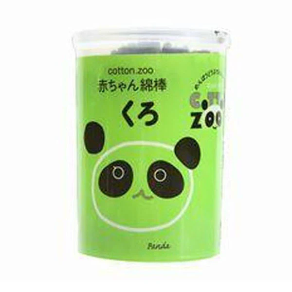 Cotton Zoo, Green Panda - Standard Swabs, 160 ct