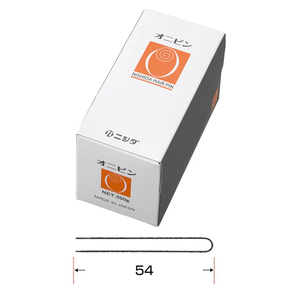 Nishida Hair Pin - O (Orange) 54mm U-Pin