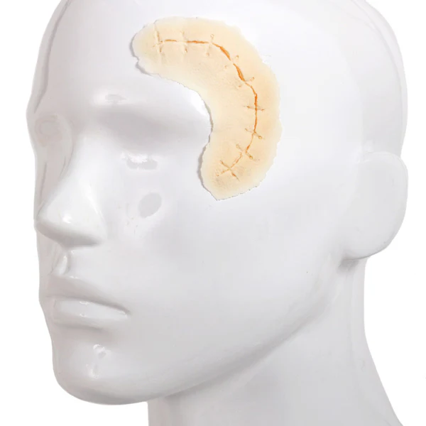 Foam Latex Prosthetic Suture Cut