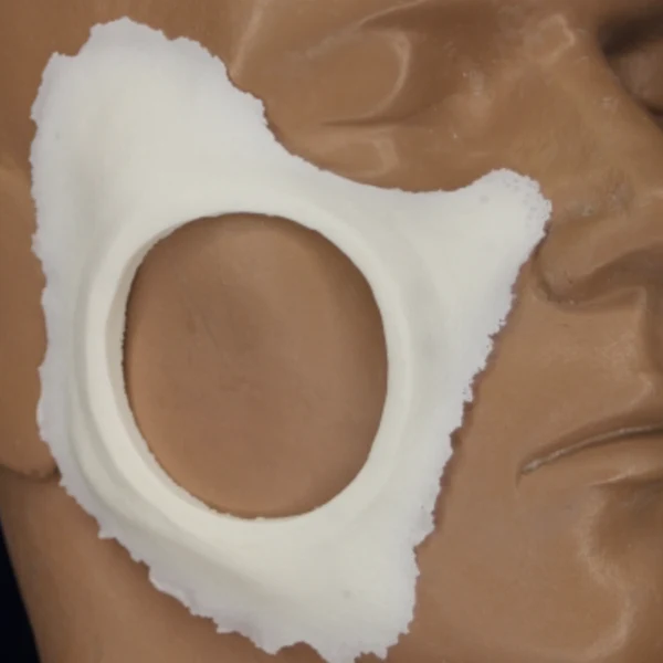 Foam Latex Prosthetic Window Cheek - Image 2