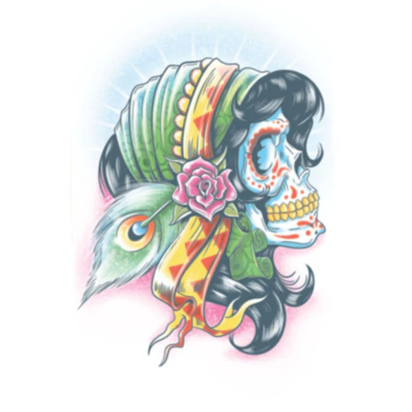 Temporary Tattoo Transfers, Day of the Dead - Image 3