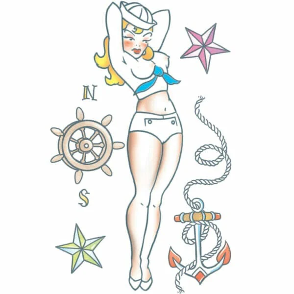 Temporary Tattoo Transfers, Pinup Girl - Image 21